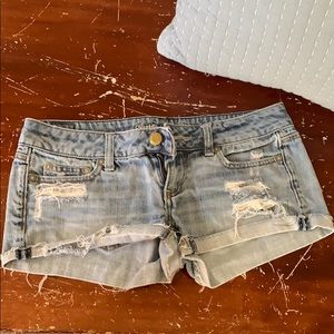 American Eagle distressed shorts